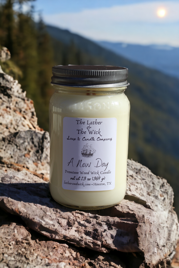 A New Day - Wood Wick Candle