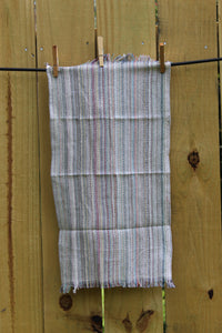 100% organic cotton washcloth, made in Turkey. Multicolor weave. 12” x 20”.