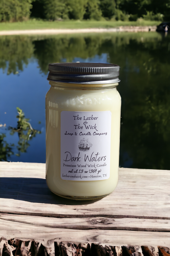 Dark Waters - Wood Wick Soy Candle