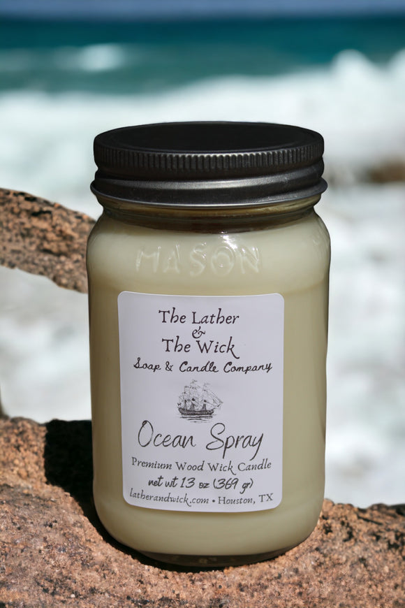 Ocean Spray - Wood Wick Soy Candle