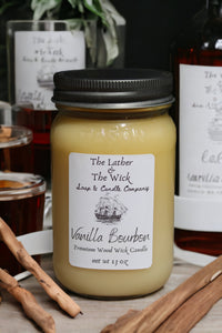 Vanilla Bourbon - Wood Wick Soy Candle